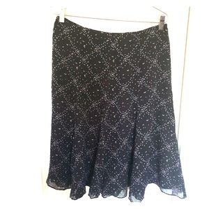 Anne klein - silk midi skirt